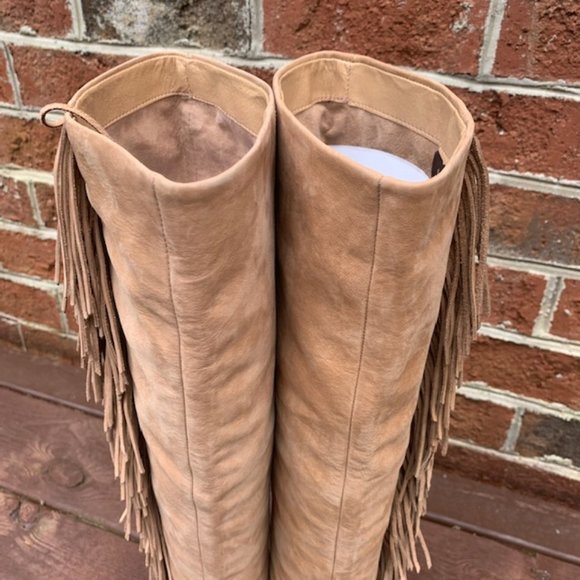 Sam Edelman Josephine Boho Slouch Fringe Boot 7.5 - Picture 7 of 13